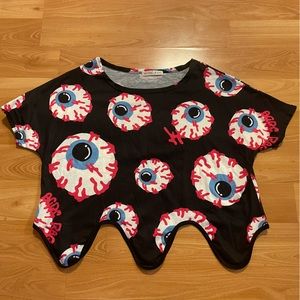 ACDC Rag Harajuku Japanese fashion eyeball crop top